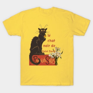 Le Chat Noir De Saint David Rodolphe Salis T-Shirt